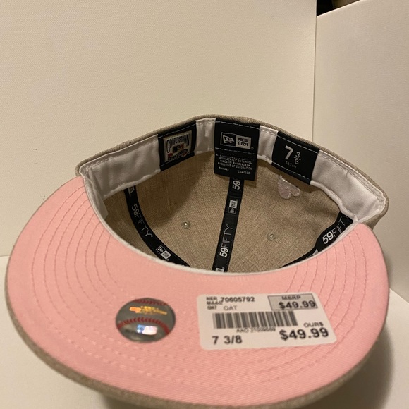 7 3/8 New York Yankees fitted Oak colored - Picture 4 of 4